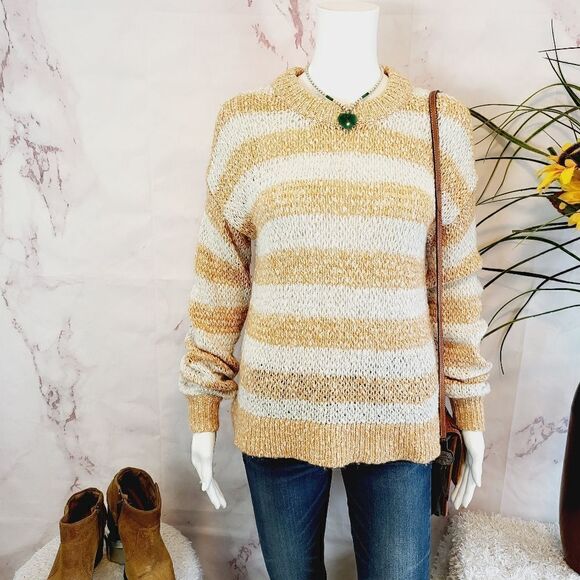 Madewell Alpaca cotton blend wide stripe sweater - Picture 1 of 7